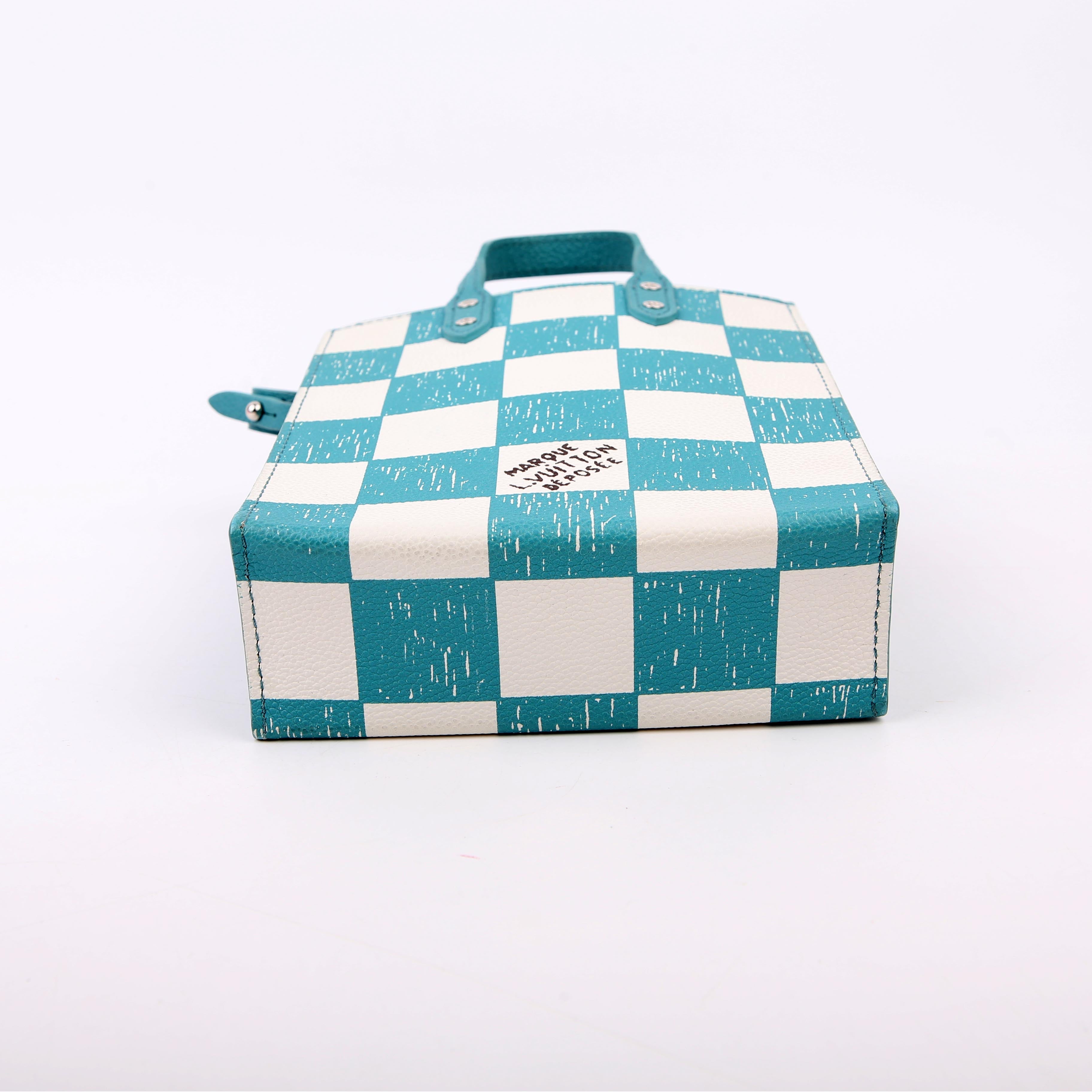 Sac Plat XS Abloh Checkers Teal