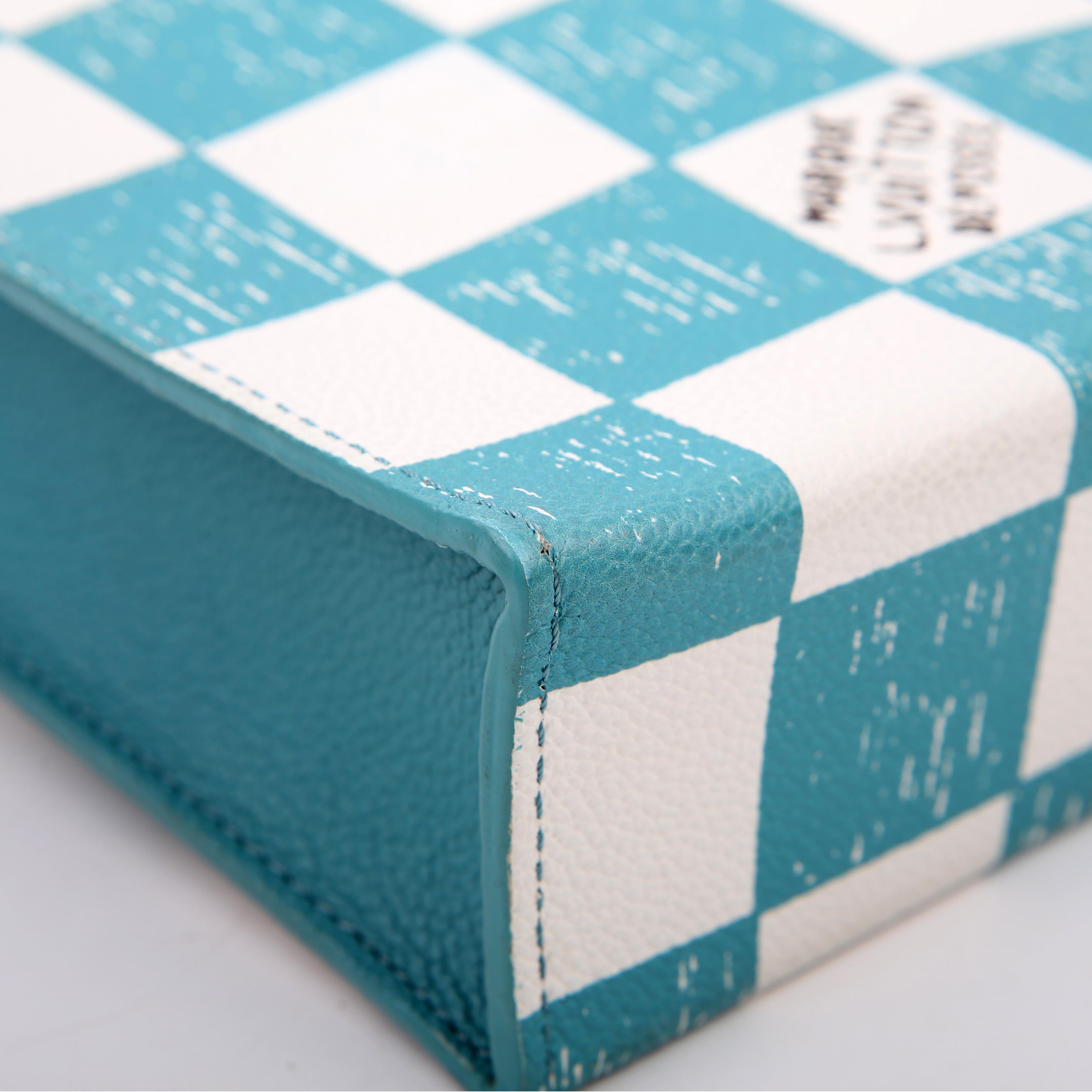 Sac Plat XS Abloh Checkers Teal