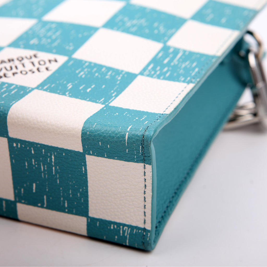 Sac Plat XS Abloh Checkers Teal