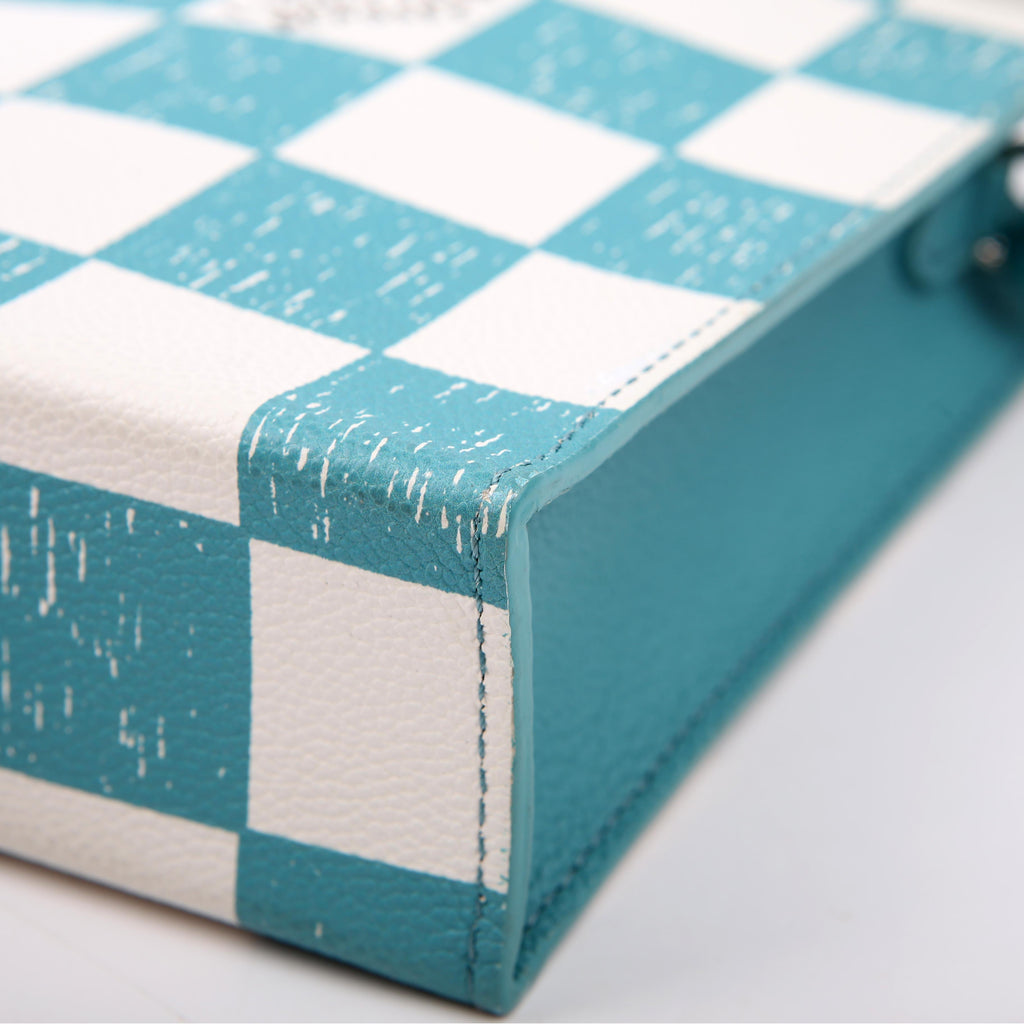 Sac Plat XS Abloh Checkers Teal