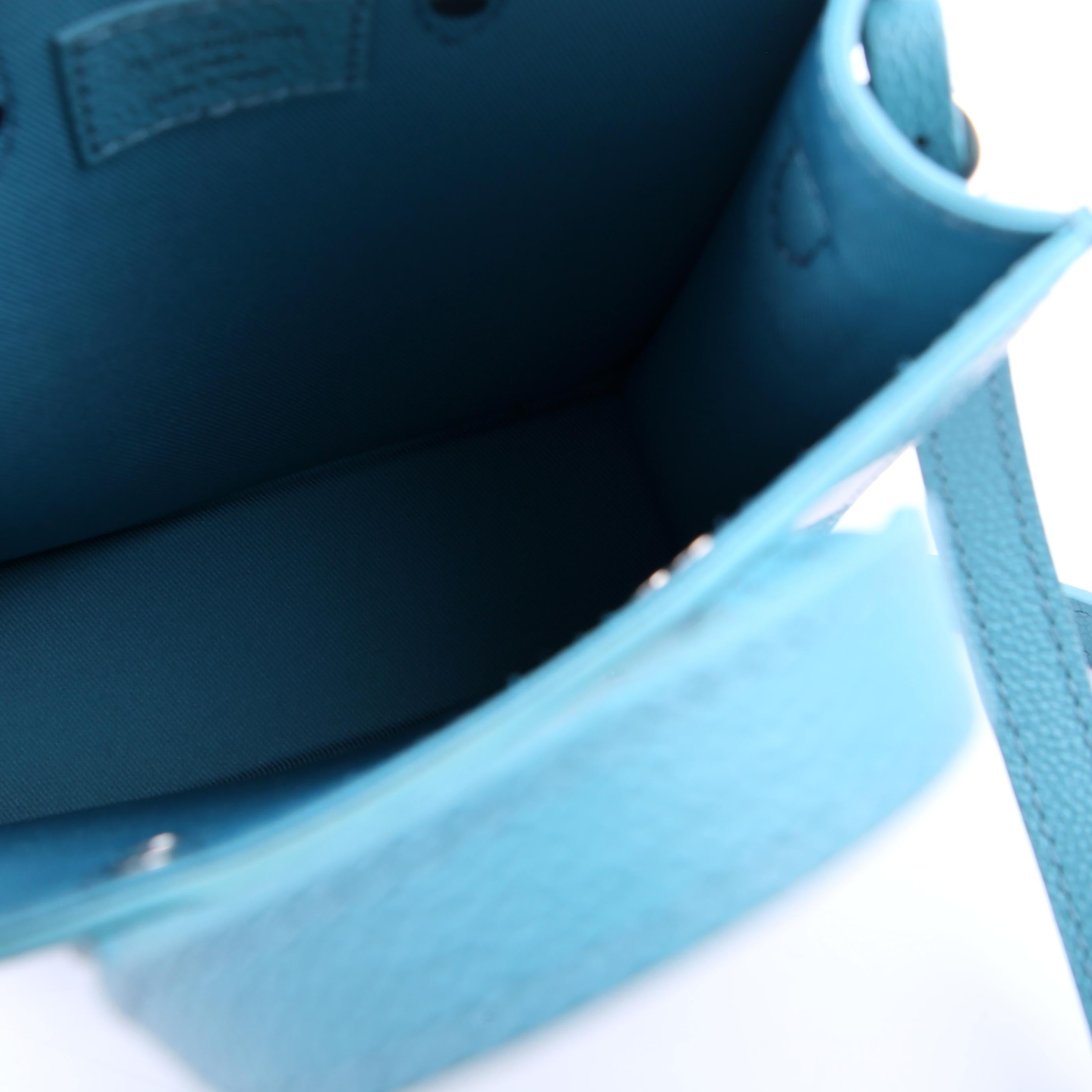 Sac Plat XS Abloh Checkers Teal