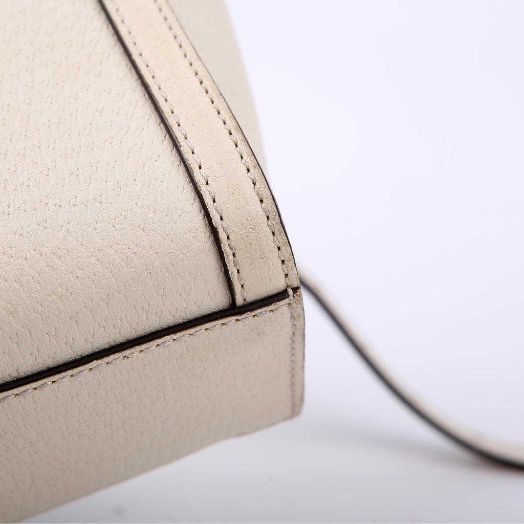 Gucci 547551 GG Supreme Ophidia Small Tote White