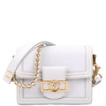 Dauphine Mini Epi Leather White