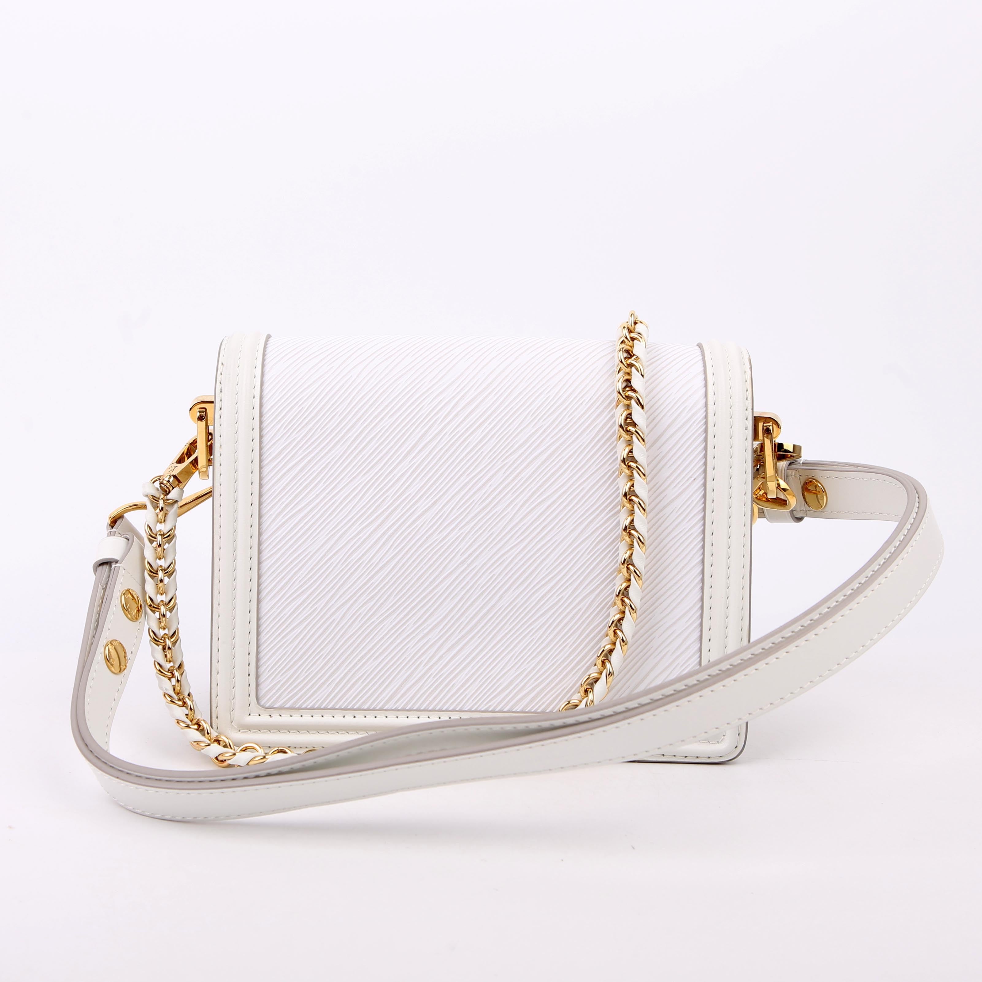Dauphine Mini Epi Leather White