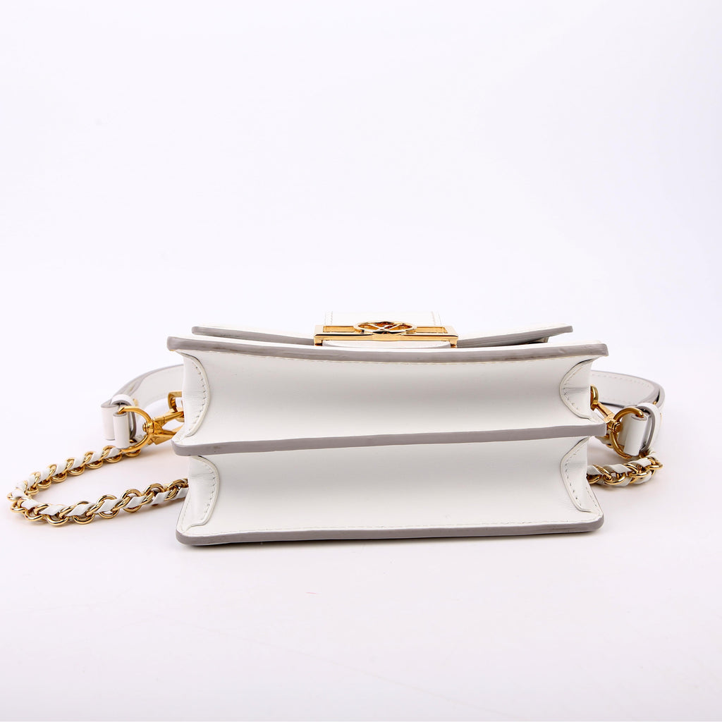 Dauphine Mini Epi Leather White