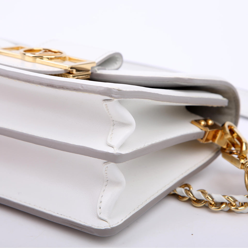 Dauphine Mini Epi Leather White