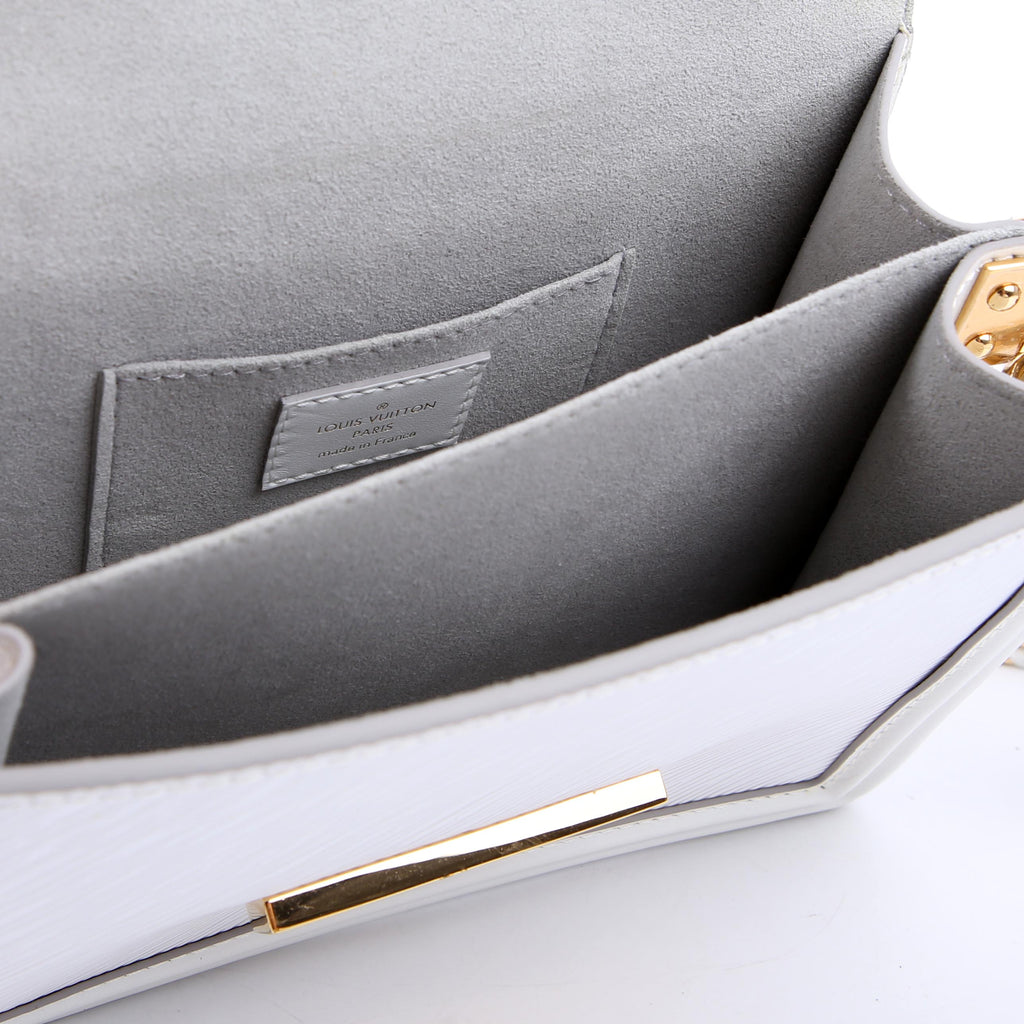 Dauphine Mini Epi Leather White