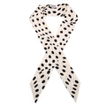 Hola Flamenca Twilly Silk Scarf White/Black