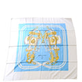 Hermes Brides De Gala 90 Silk Scarf Blue/White