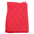 542984 GG Wool/Silk Scarf 70 X 200CM Red