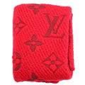 Logomania Wool/Silk Scarf Red