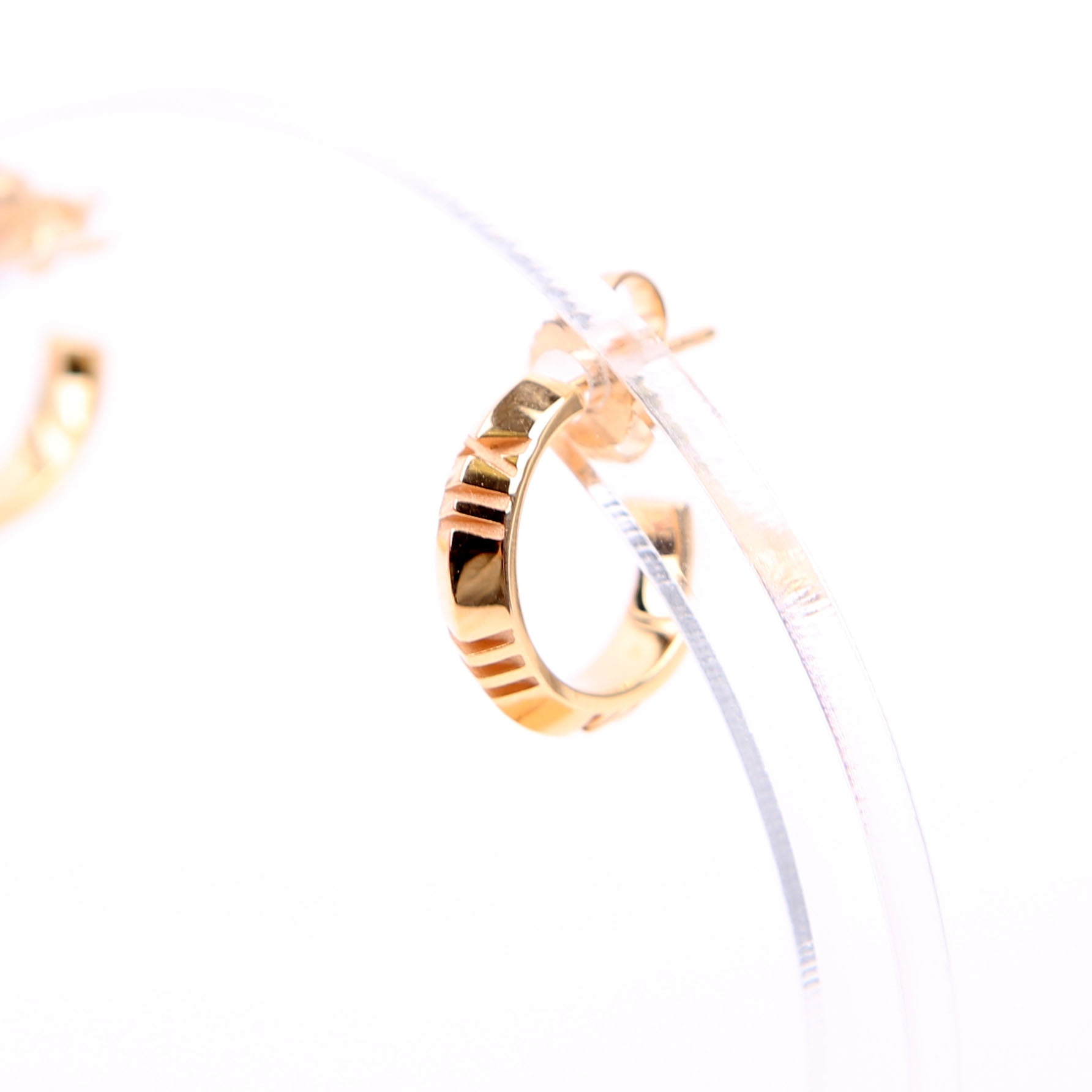 Atlas X Hoops Rose Gold 18K Earrings