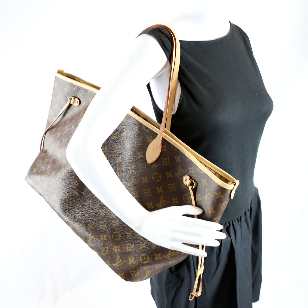 Neverfull GM Monogram Stamped Bando Inside Out