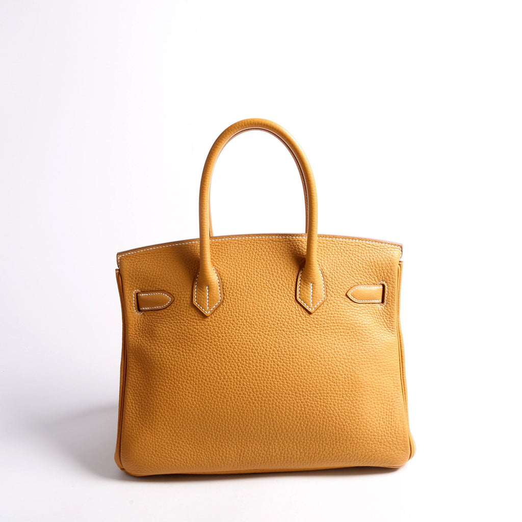 Hermes Birkin 30 Taurillon Clemence 2019 Natural Sable/Silver