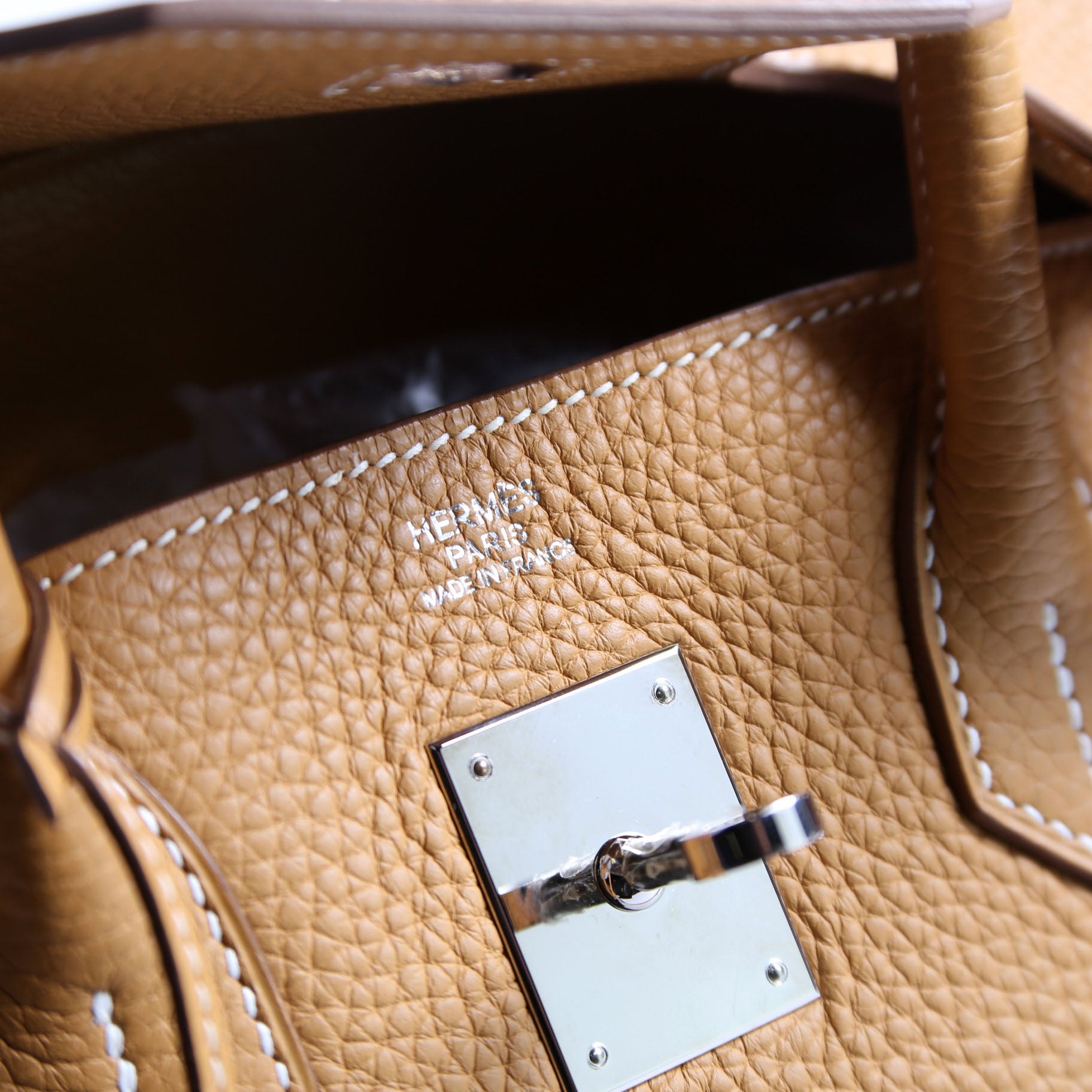 Hermes Birkin 30 Taurillon Clemence 2019 Natural Sable/Silver