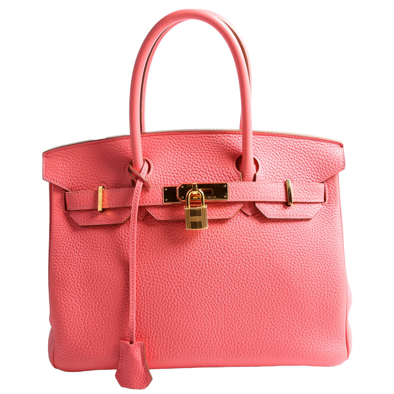 Togo Birkin 30 Rose Lip Stick/Gold
