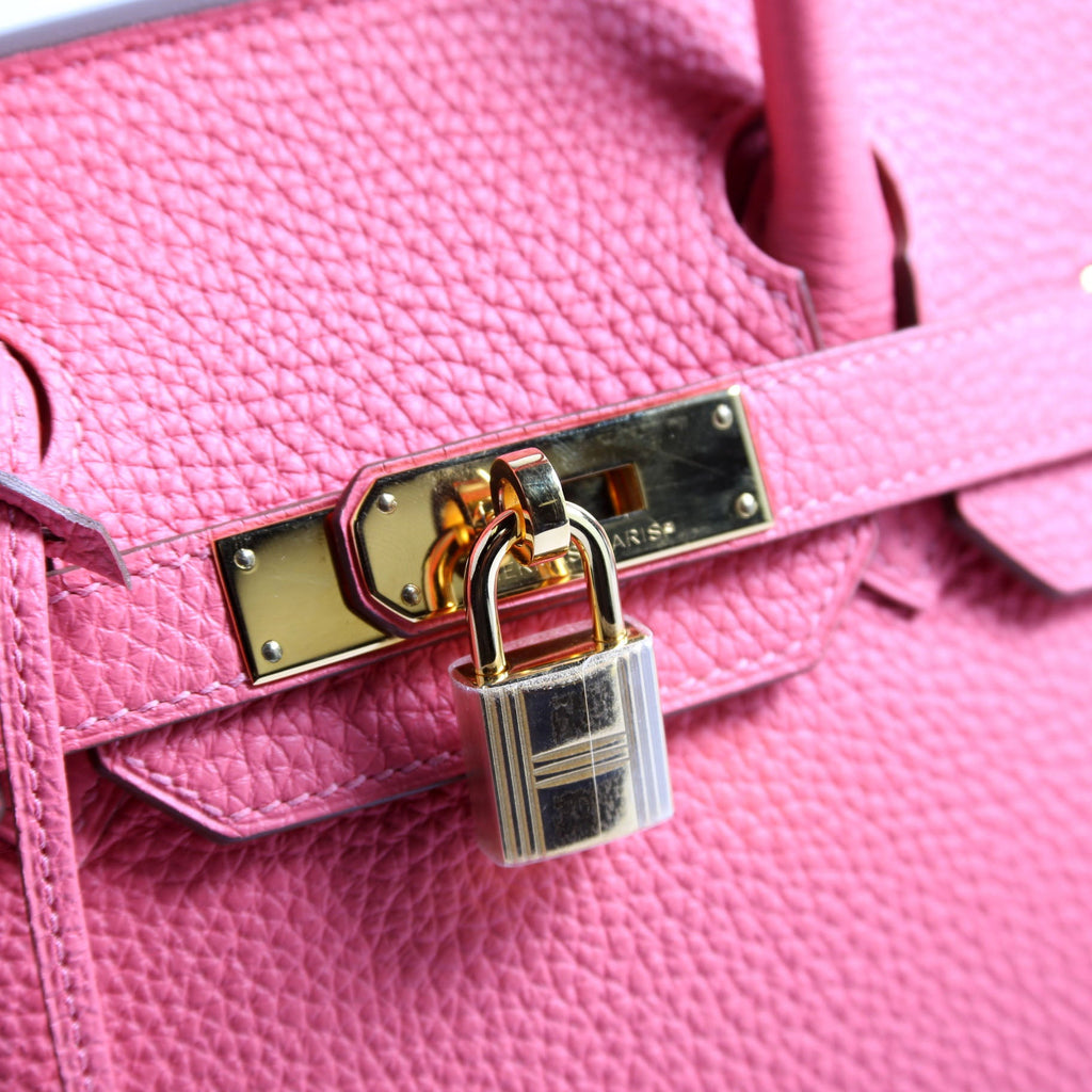 Togo Birkin 30 Rose Lip Stick/Gold
