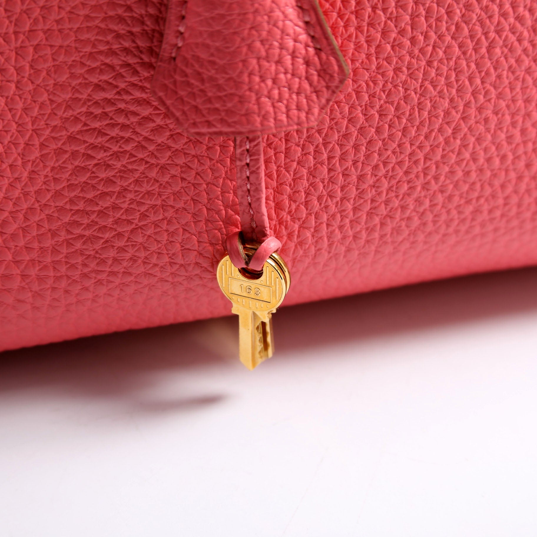 Togo Birkin 30 Rose Lip Stick/Gold