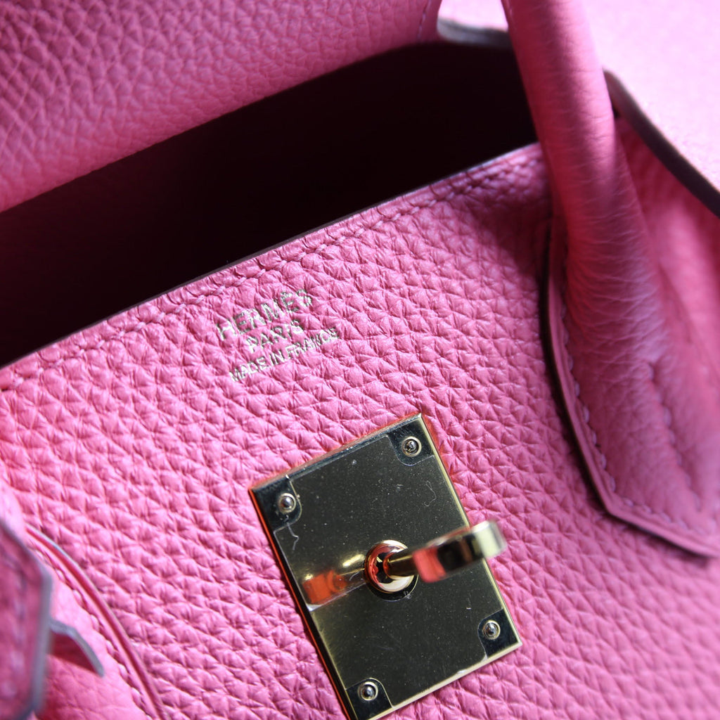 Togo Birkin 30 Rose Lip Stick/Gold