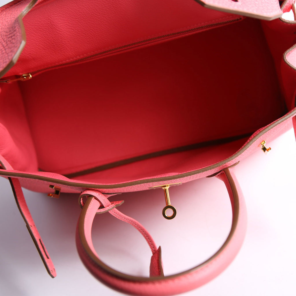 Togo Birkin 30 Rose Lip Stick/Gold