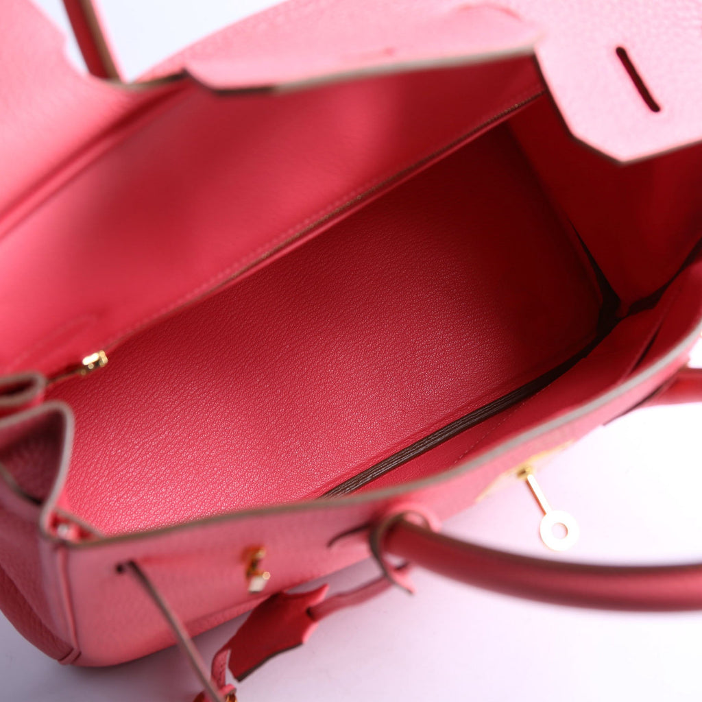 Togo Birkin 30 Rose Lip Stick/Gold