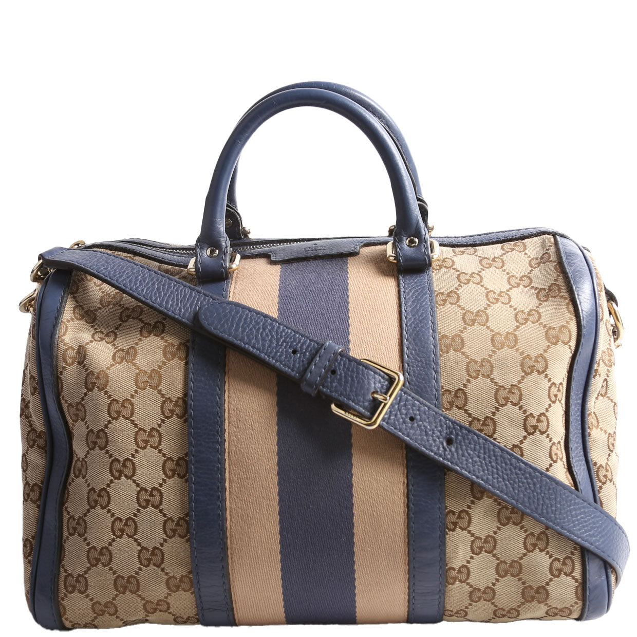 247205 GG Canvas Small Boston Blue