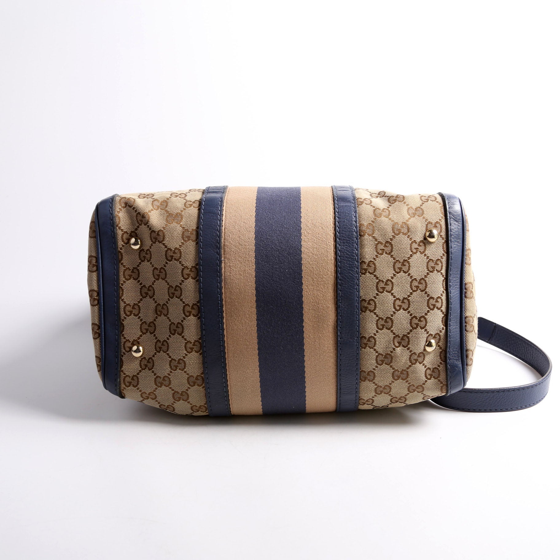 247205 GG Canvas Small Boston Blue