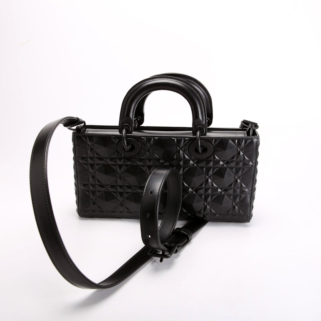Lady D-Joy Medium Lambskin Black