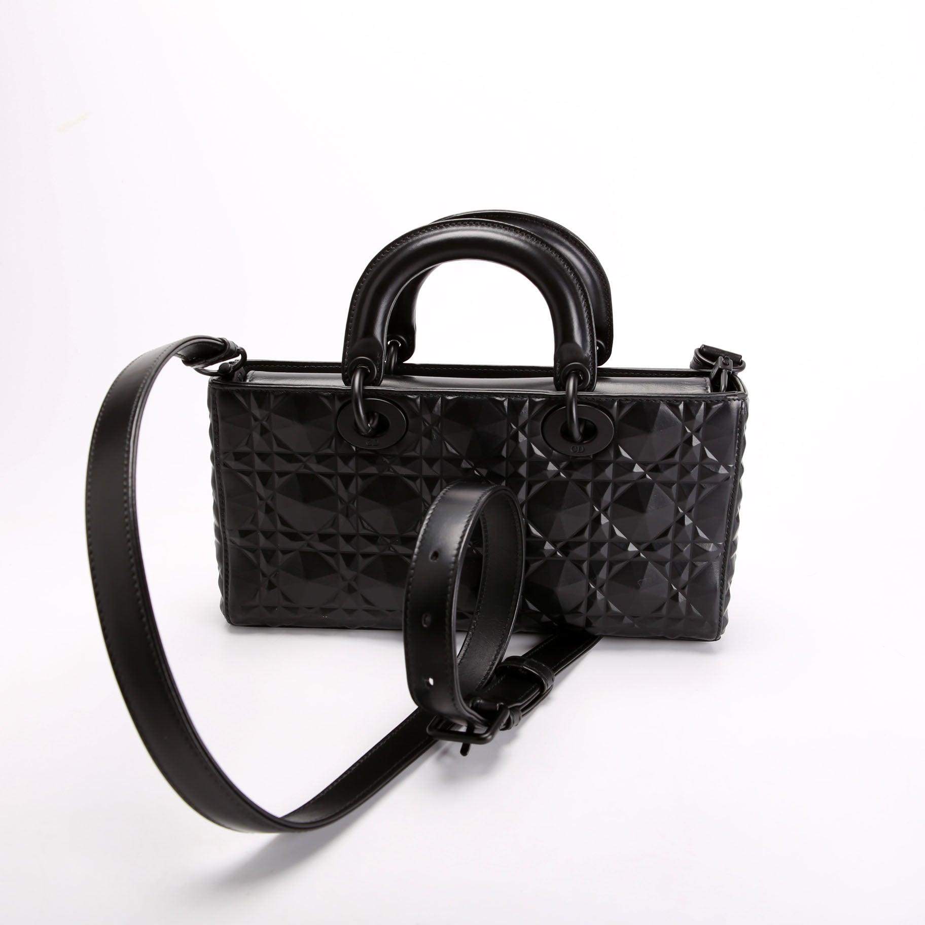 Lady D-Joy Medium Lambskin Black