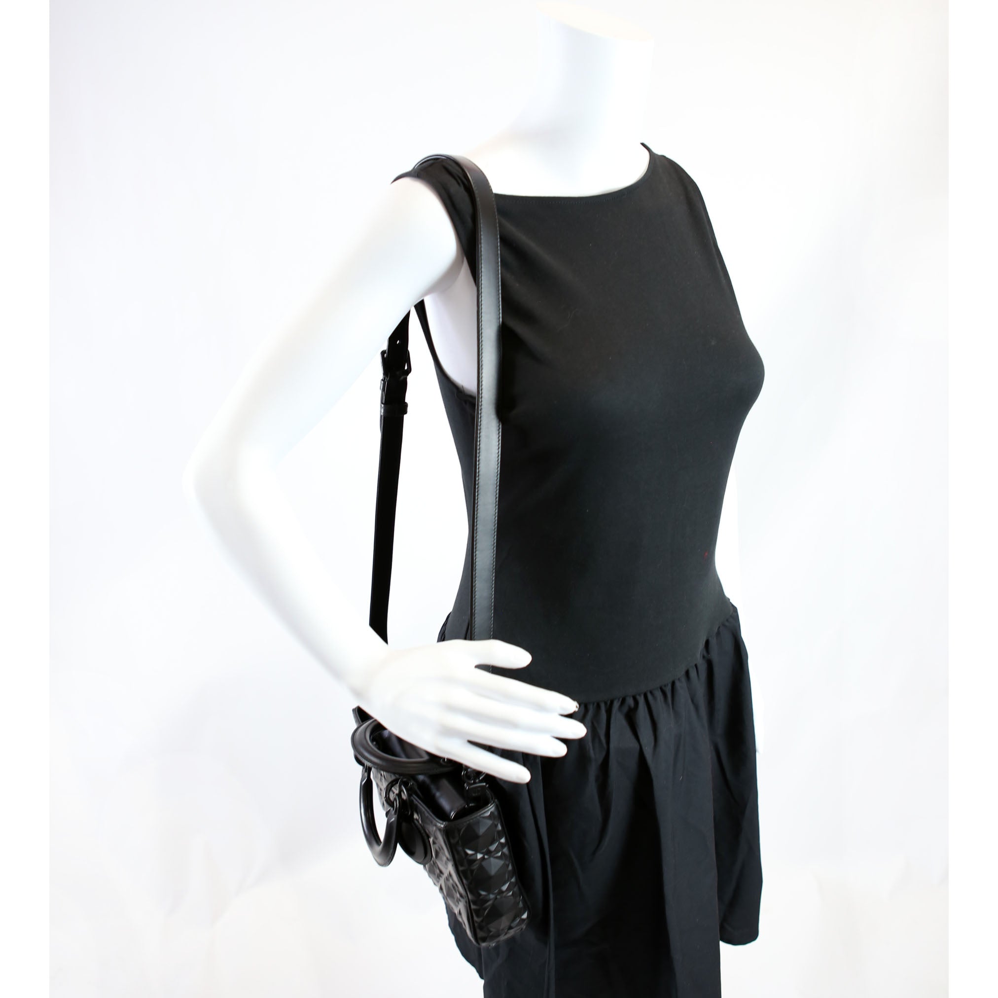 Lady D-Joy Medium Lambskin Black
