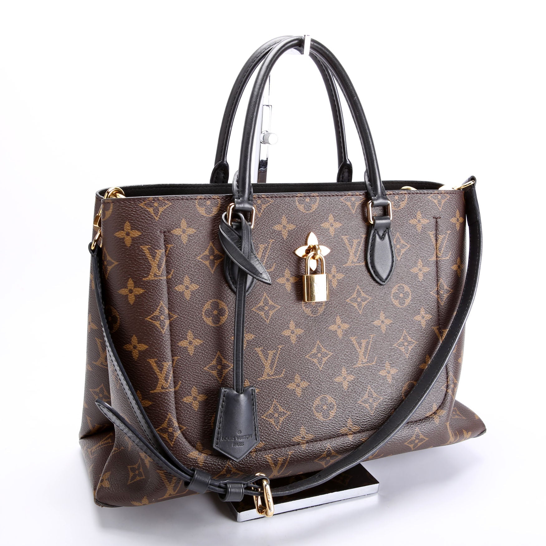Flower Tote Monogram Black