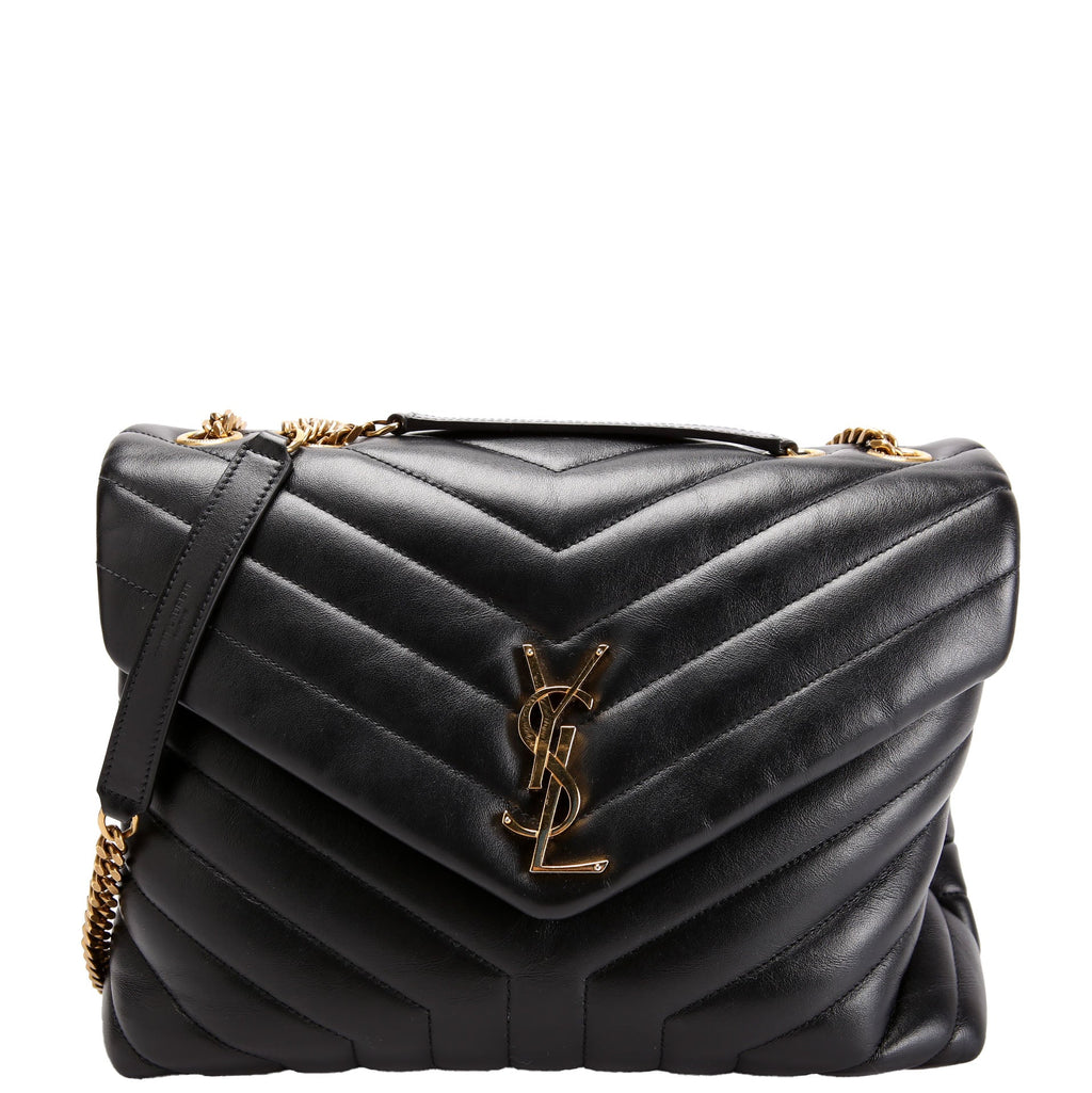 Loulou Medium Quilted 574946 Black/Gold