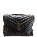 Loulou Medium Quilted 574946 Black/Gold