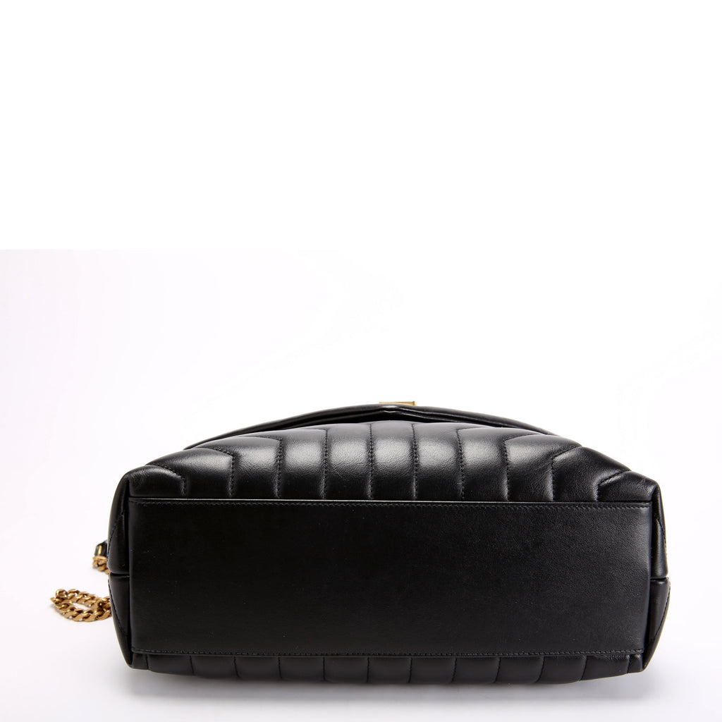 Loulou Medium Quilted 574946 Black/Gold