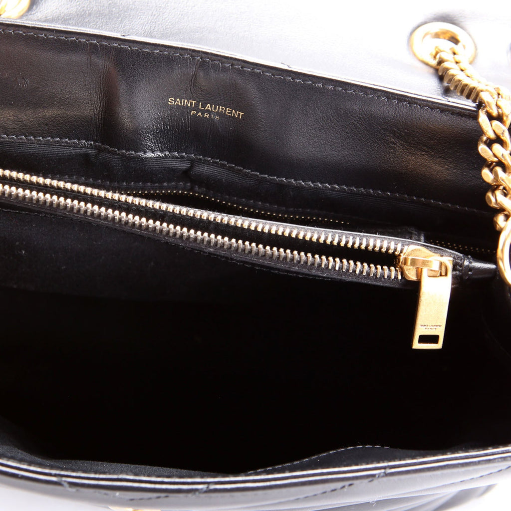 Loulou Medium Quilted 574946 Black/Gold