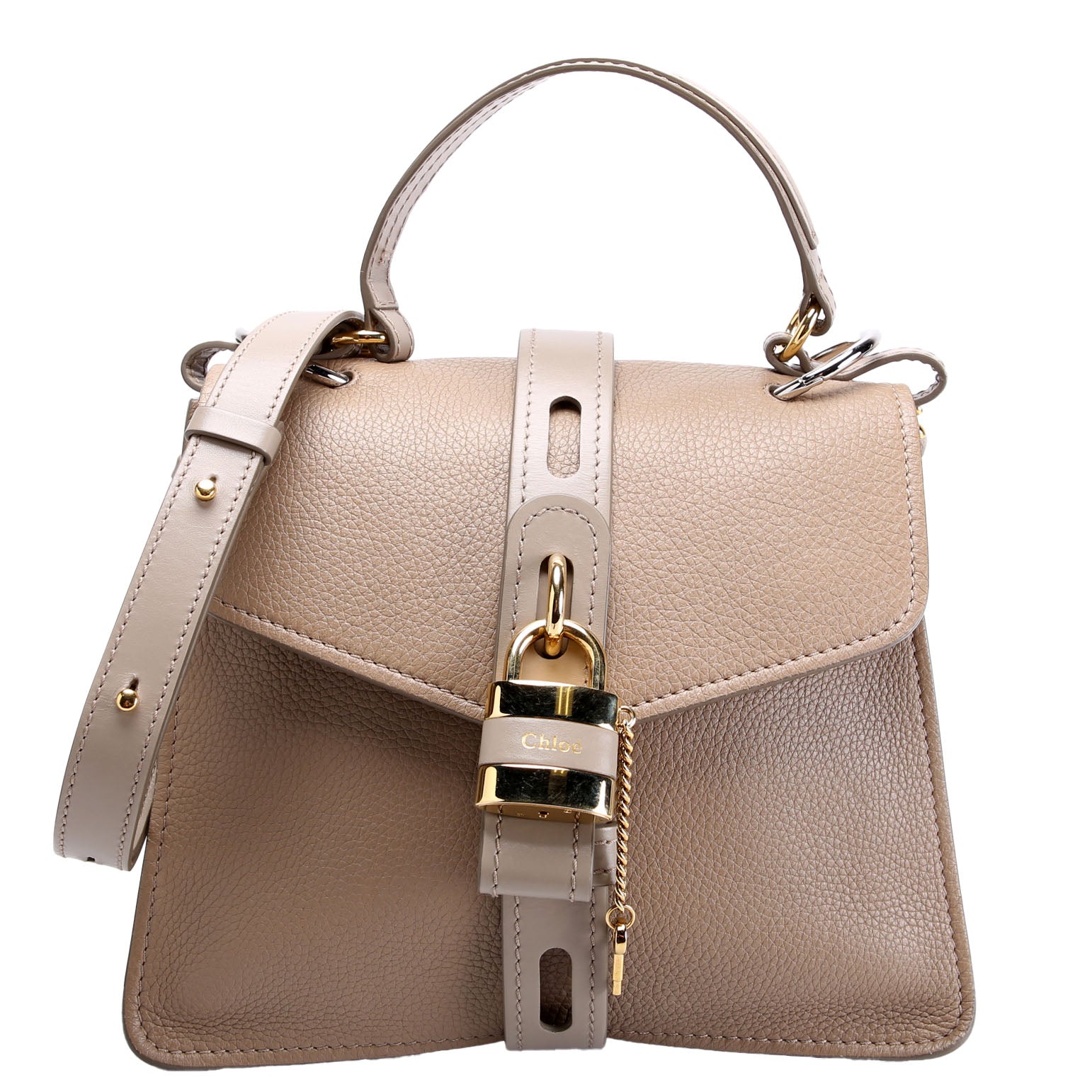 Aby Day Medium Shoulder Bag Turtledove/Gold
