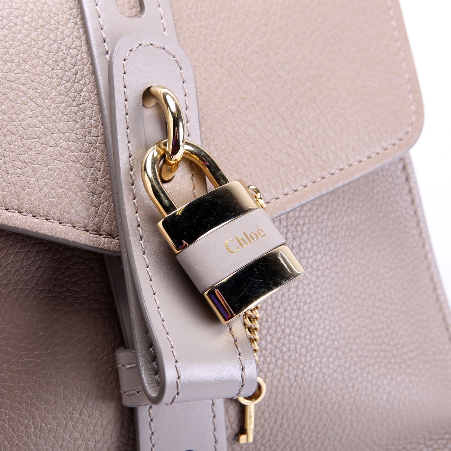 Aby Day Medium Shoulder Bag Turtledove/Gold
