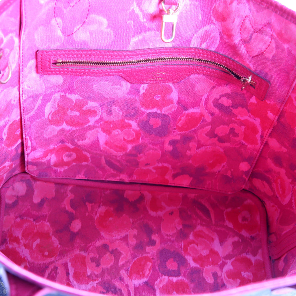 Neverfull MM Ikat Monogram Pink