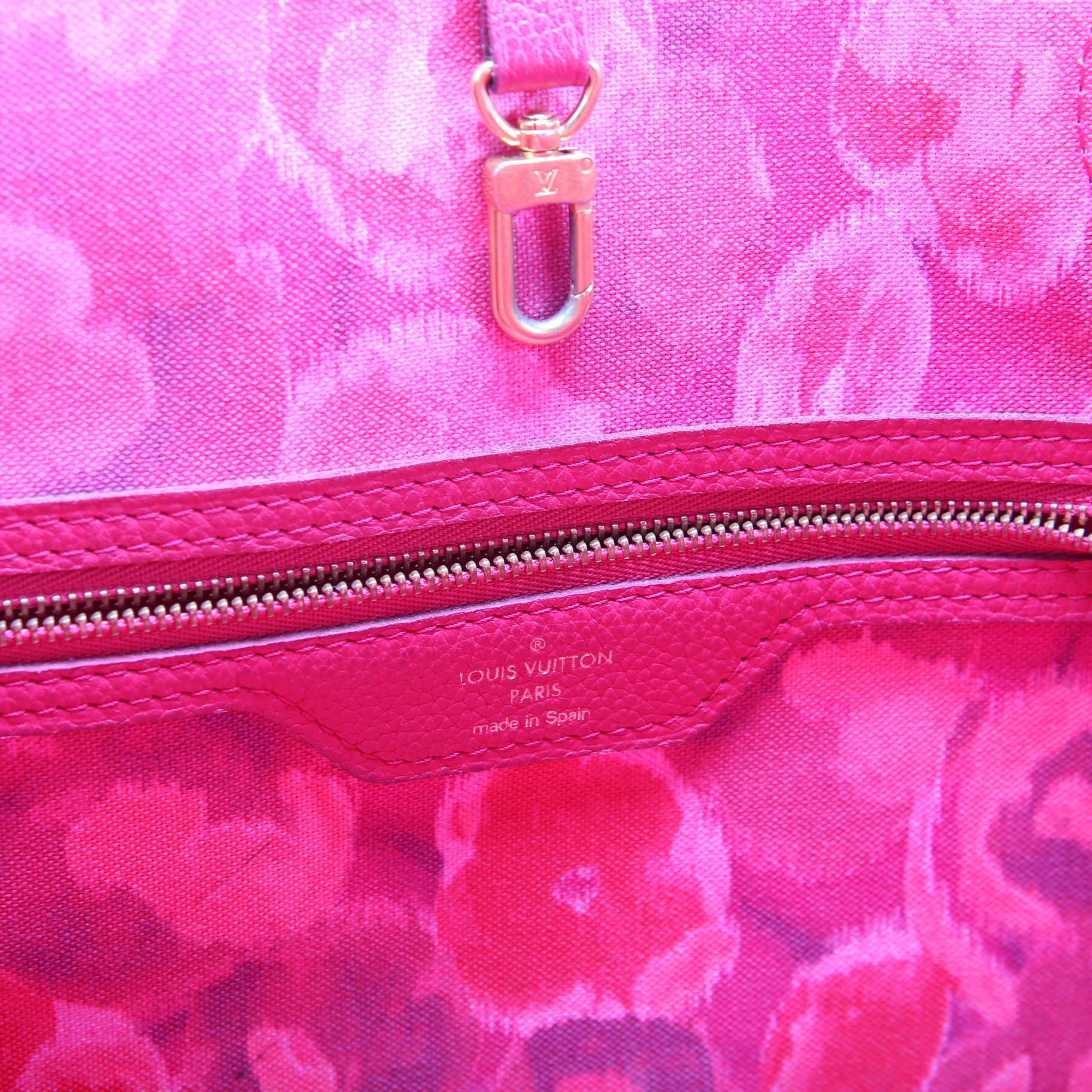 Neverfull MM Ikat Monogram Pink