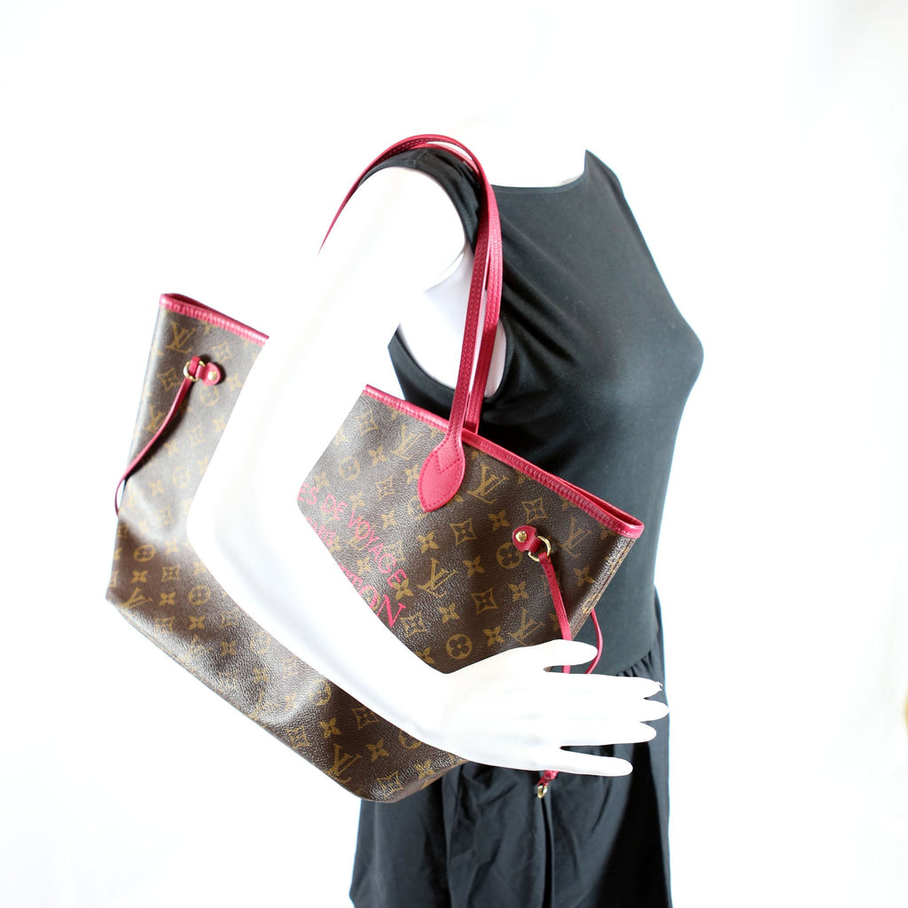 Neverfull MM Ikat Monogram Pink