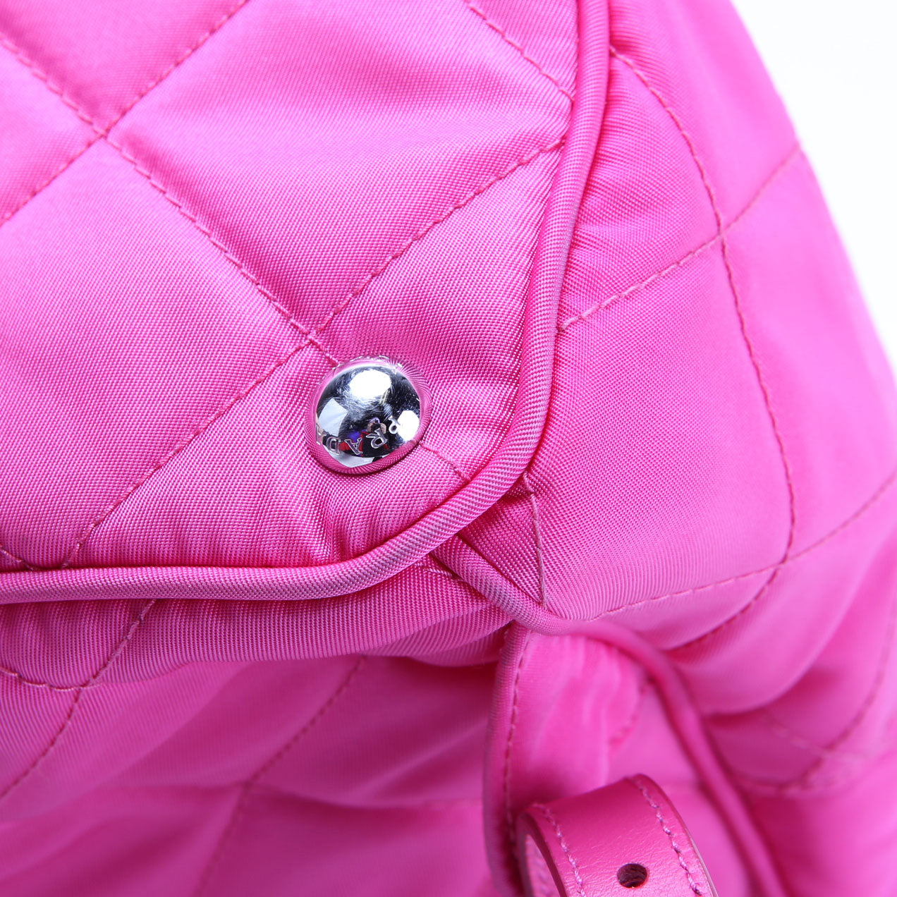 Prada Quilted Nylon Impuntu Backpack Pink