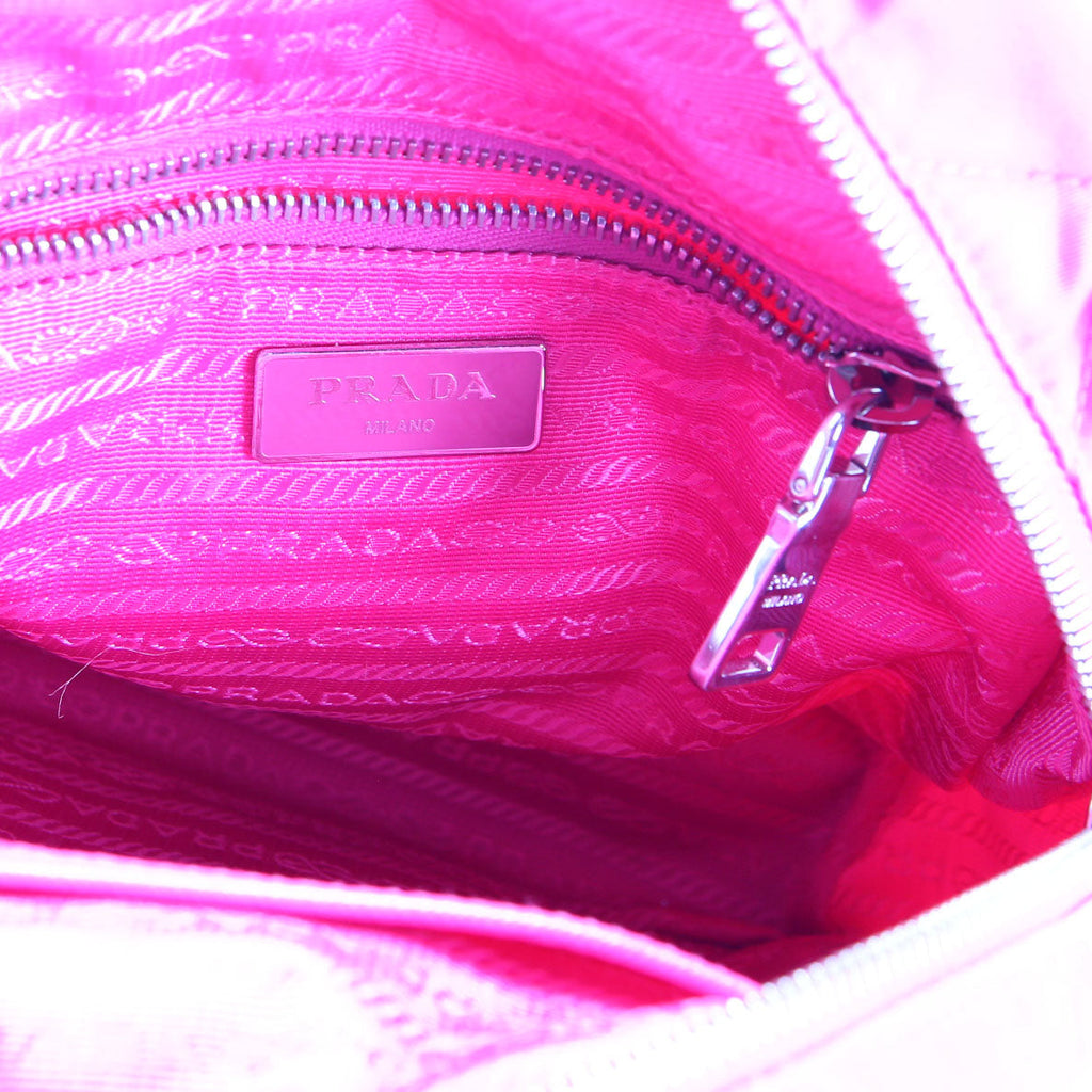 Prada Quilted Nylon Impuntu Backpack Pink