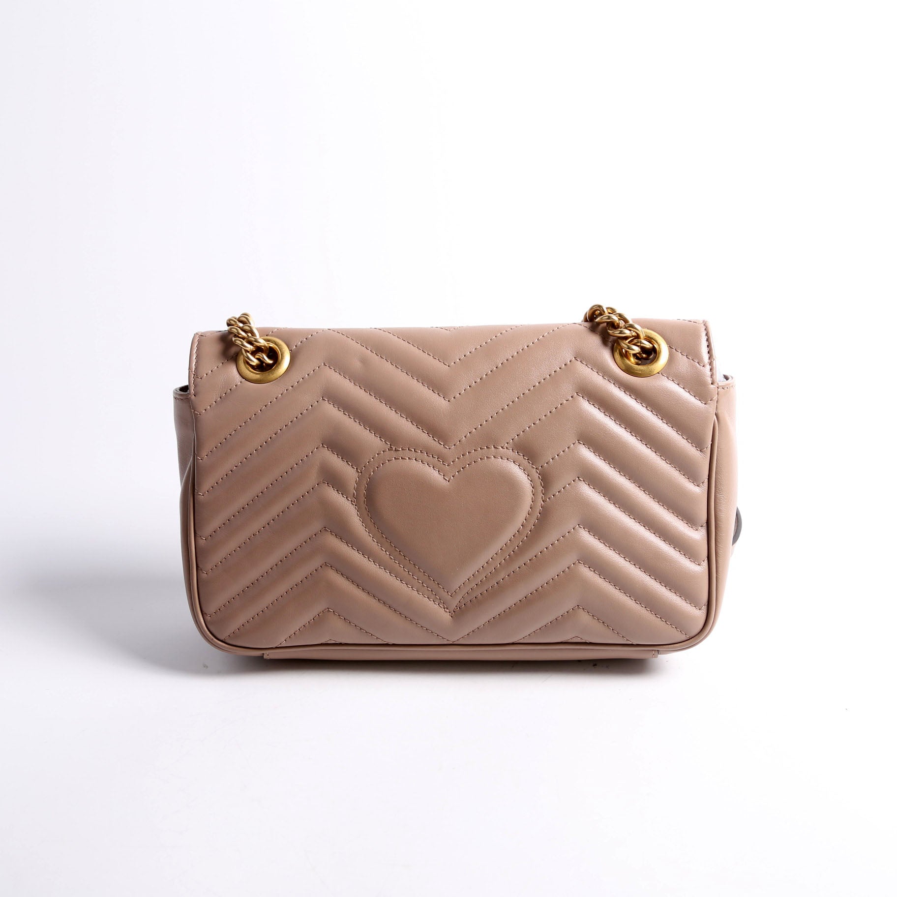 443497 Marmont Leather Shoulder Small Flap Tan