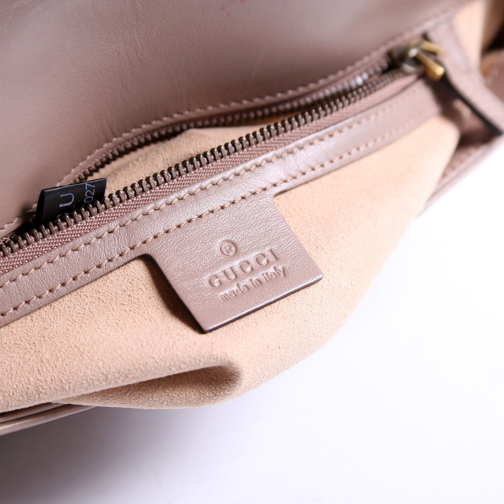 443497 Marmont Leather Shoulder Small Flap Tan