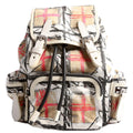 Rucksack scribble Check Nylon Small White/Multicolor