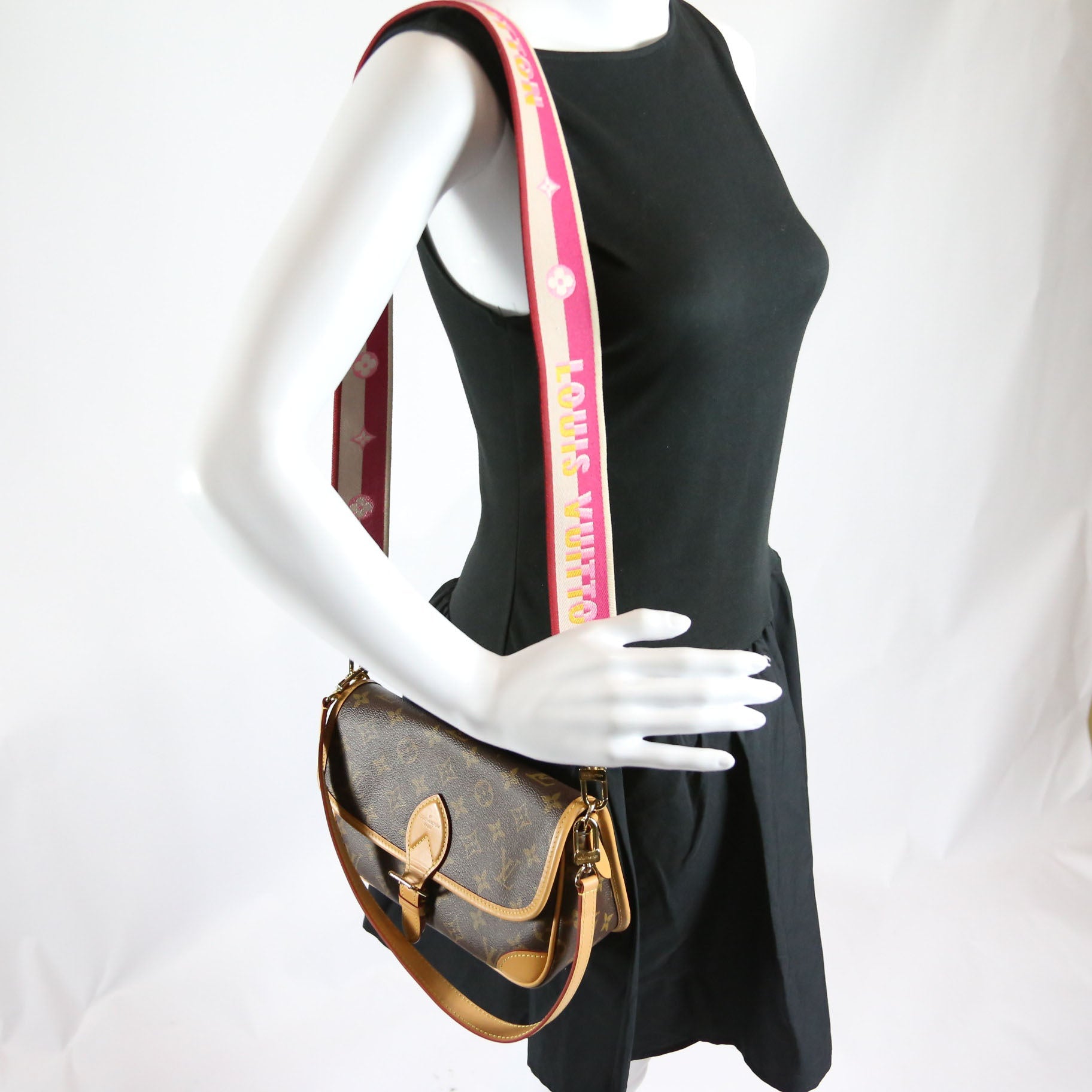 Diane NM Satchel Monogram Pink