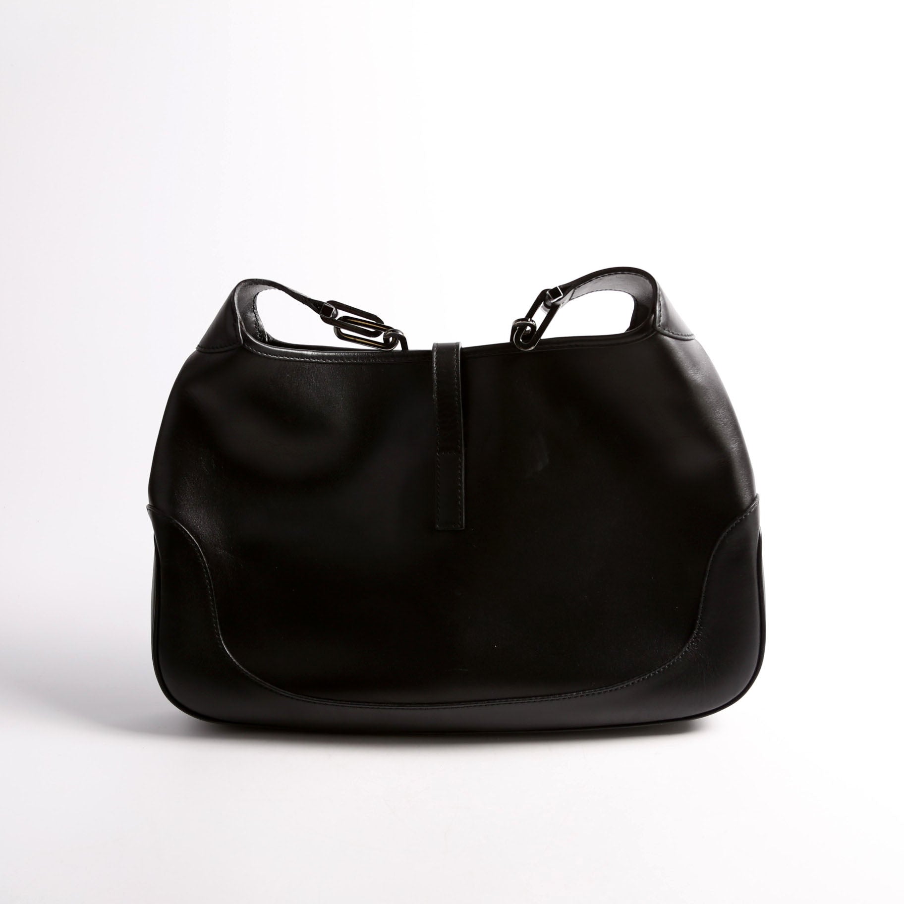 001.4015 Jackie Chain Hobo Leather Vintage Black