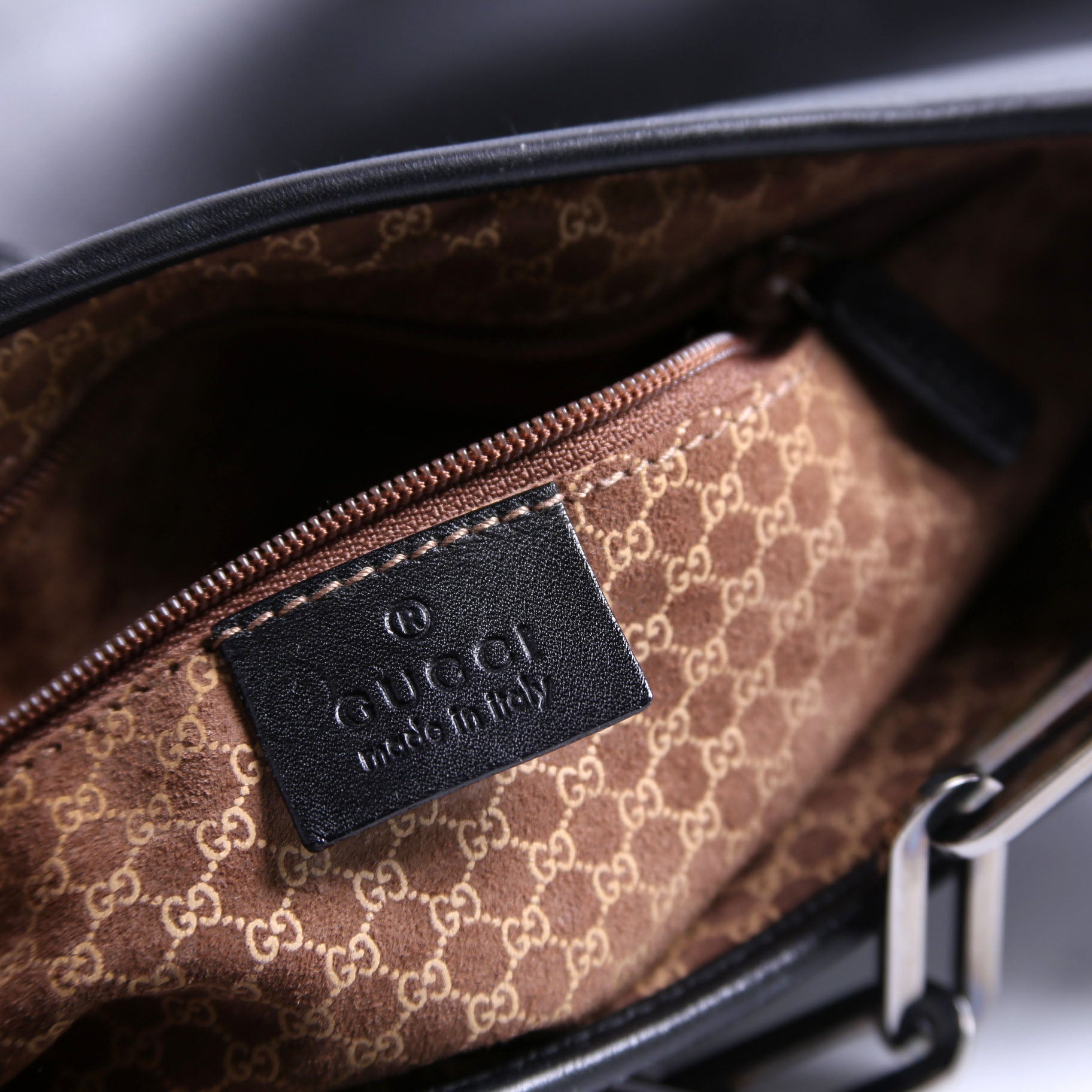 001.4015 Jackie Chain Hobo Leather Vintage Black