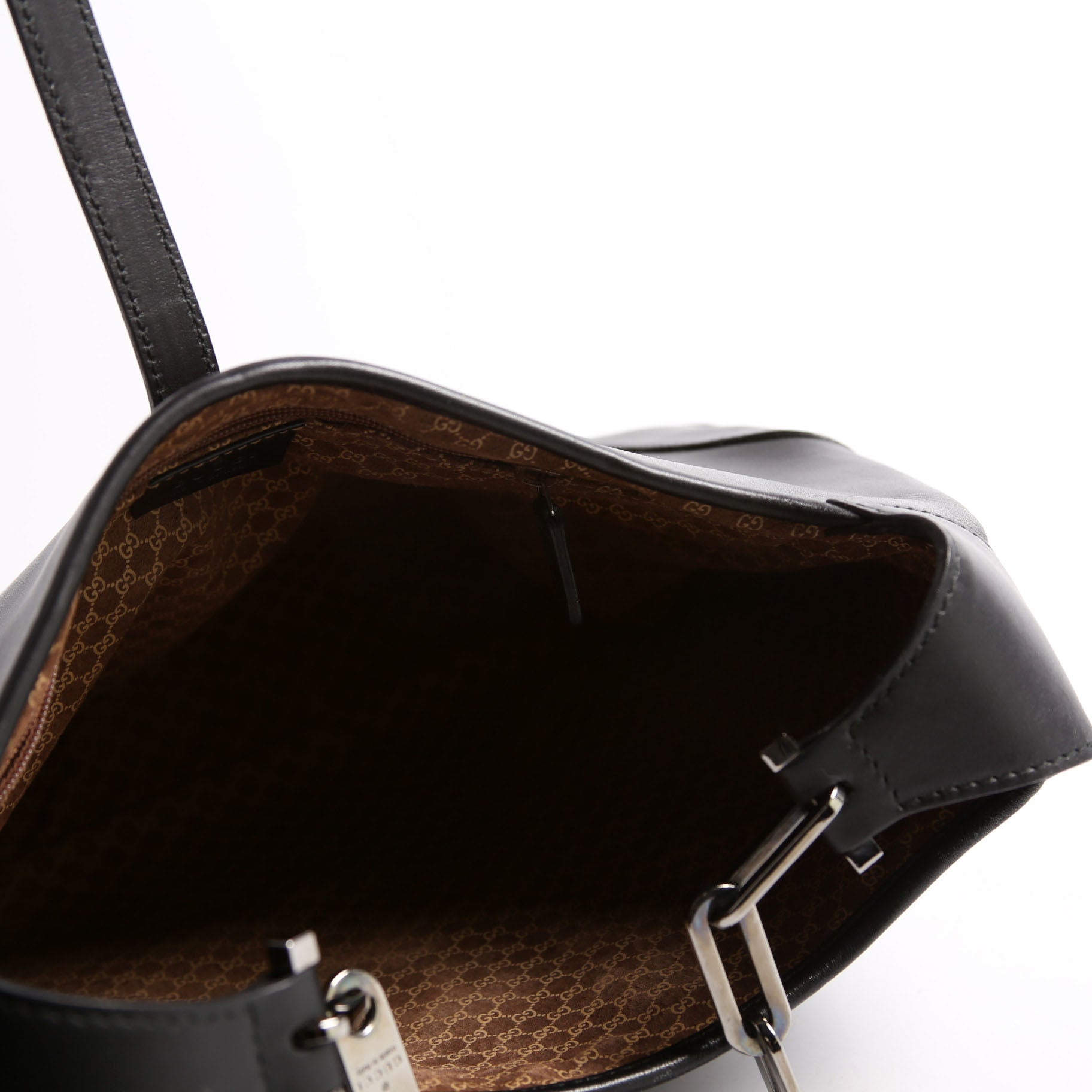 001.4015 Jackie Chain Hobo Leather Vintage Black