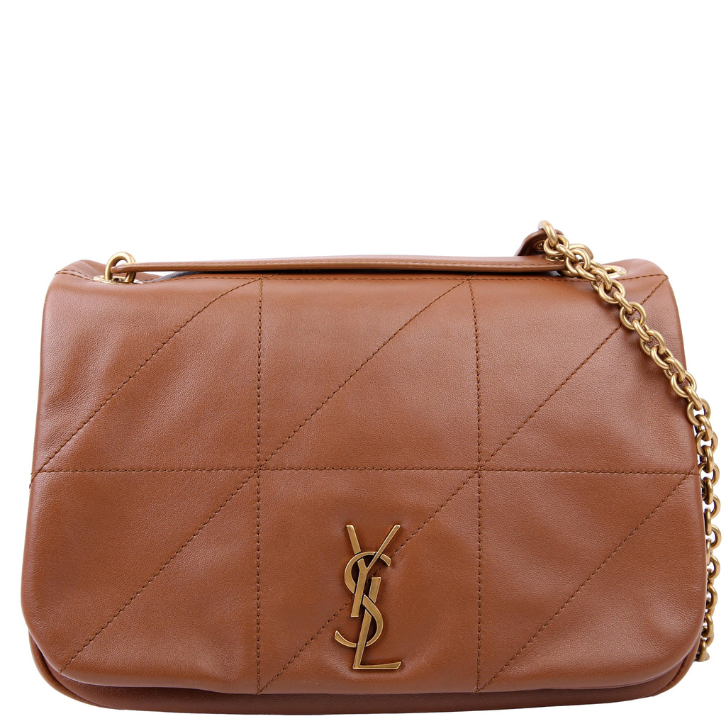 763475 Jamie 4.3 Small Quilted Lambskin Brown